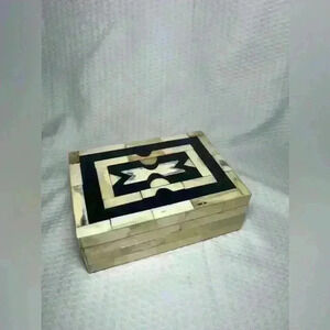 Bella Bone Inlay Jewelry Box Set